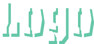 valkoinen logo jossa lukee logo