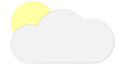 aurinko ja pilvi