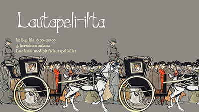 Lautapeli-illan TV mainos.