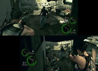 resident evil 5 pelinäkymä, päähenkilöt.