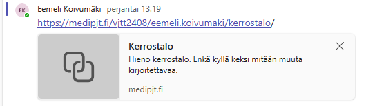 Kerrostalosivun linkki ei toimivan og-kuvan kanssa.